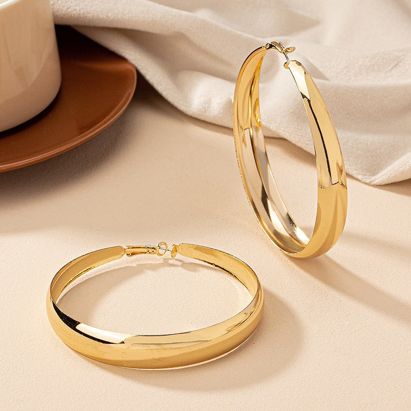 Women's Large Gold Hoop Earrings
