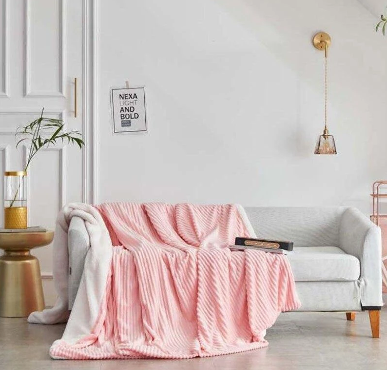 Sage Green Soft Throw Blanket – Cashmere Feel