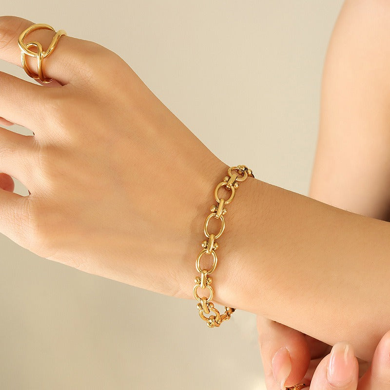 Women's Stainless Steel Link Chain Bracelet