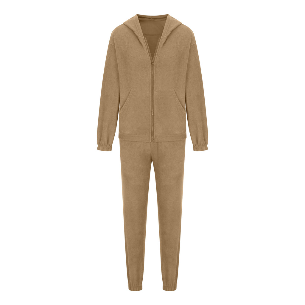 Women's Zip-Up Hoodie Two-Piece Set