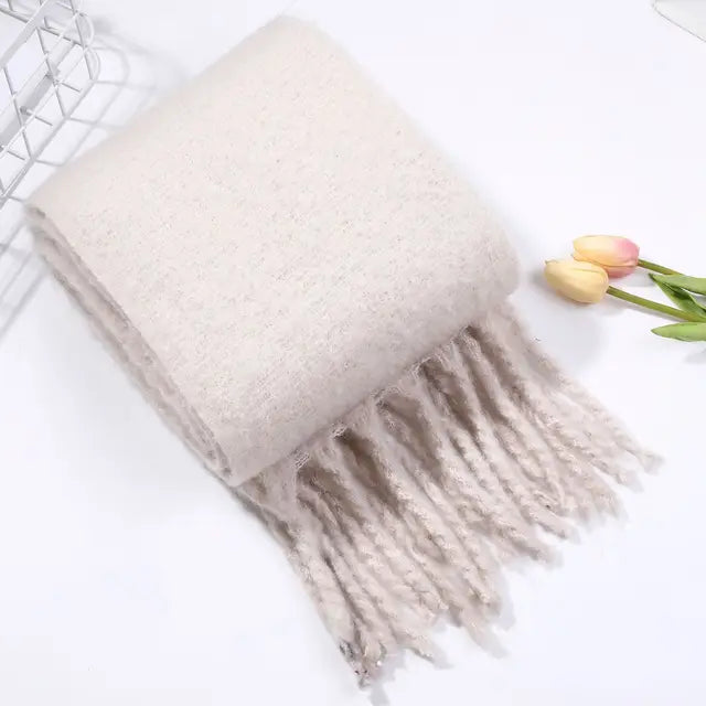 Women's Solid Winter Wrap Scarf