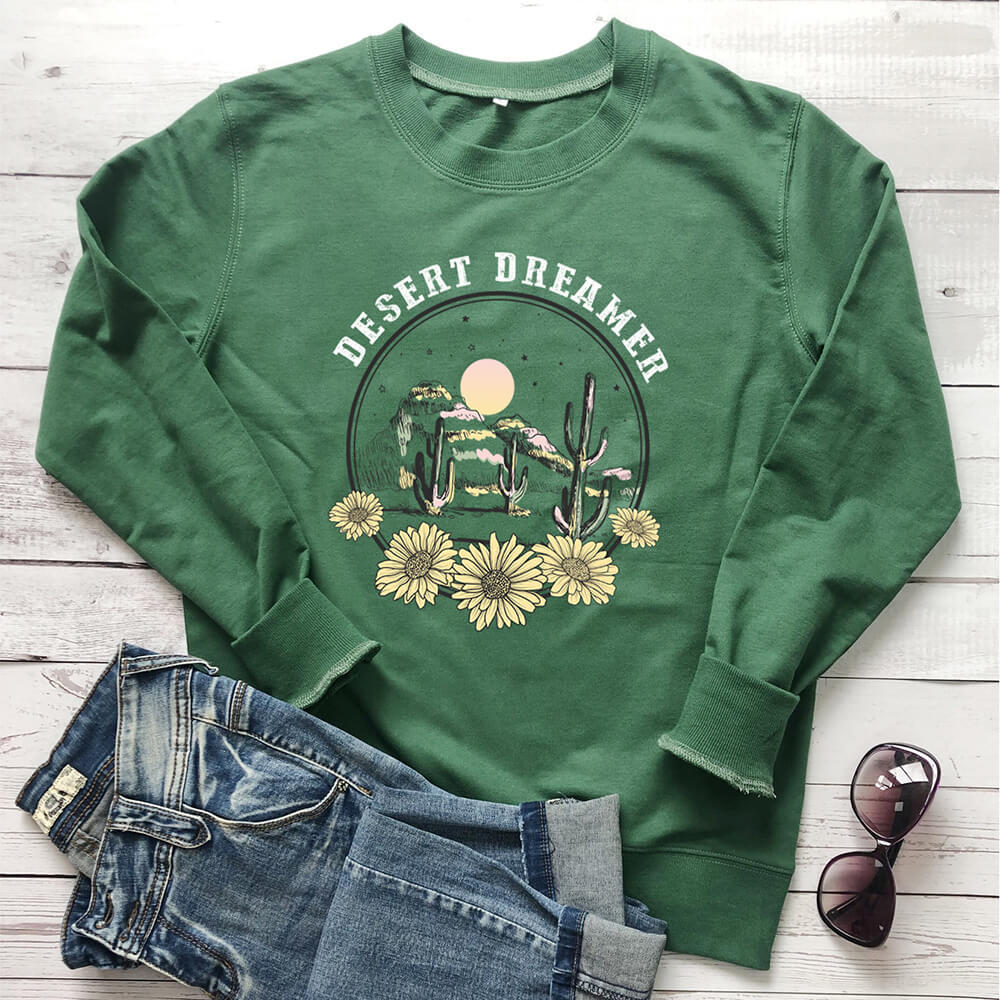 Women's Floral Print Sweatshirt