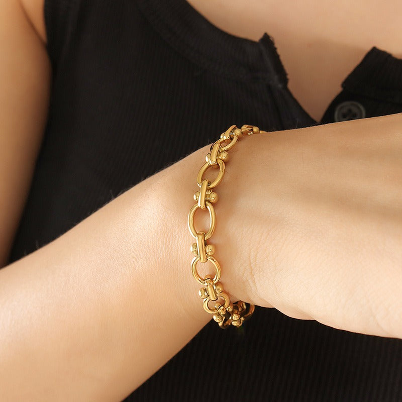 Women's Stainless Steel Link Chain Bracelet