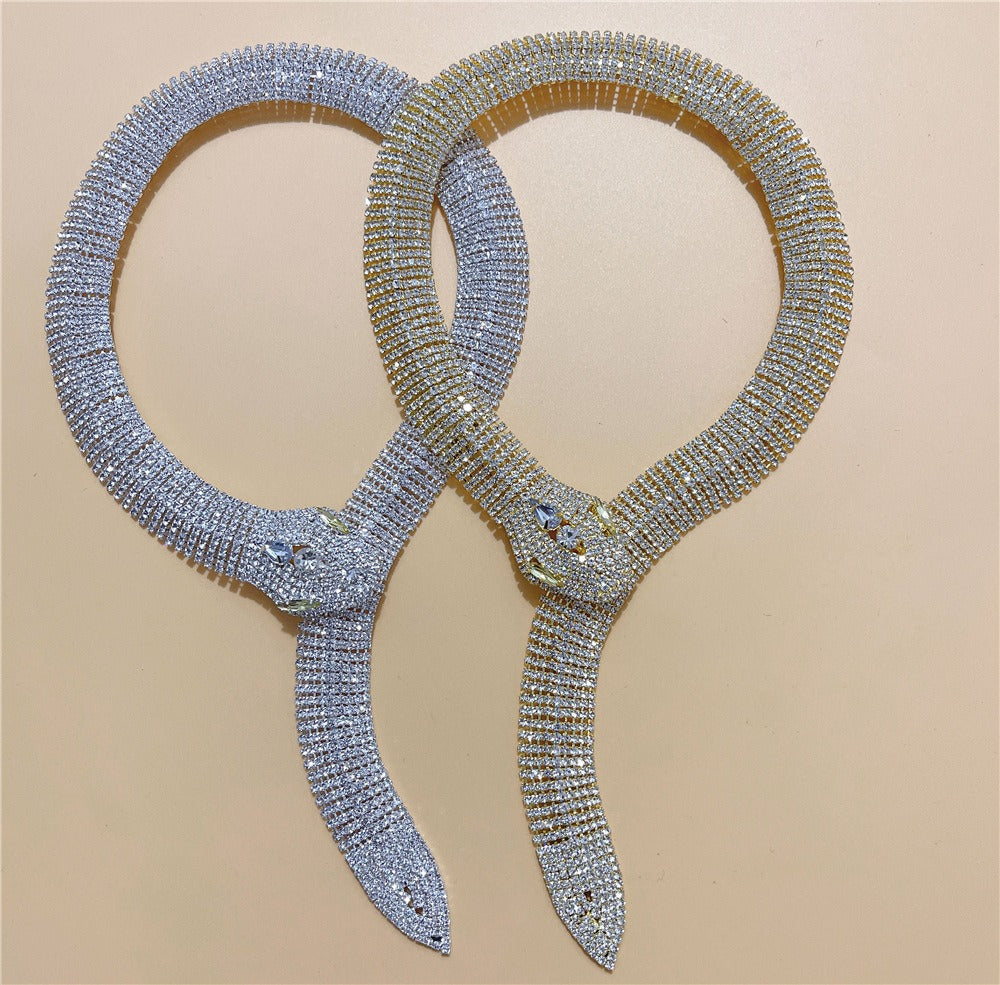 Women's Crystal Snake Necklace