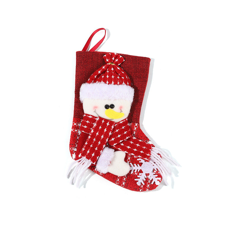 Mini Christmas Stocking Gift Bag