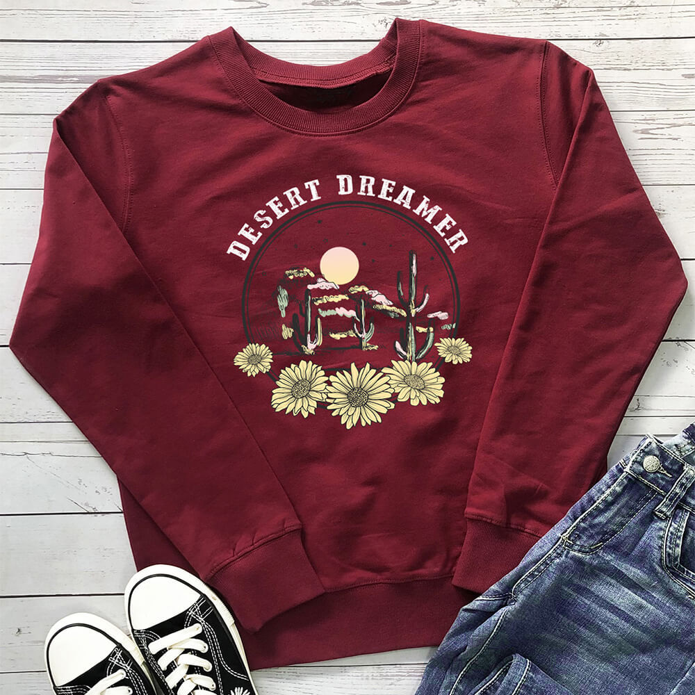 Women's Floral Print Sweatshirt