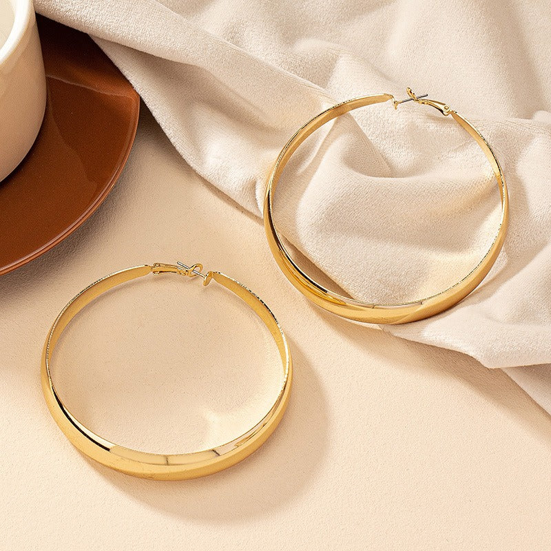 Women's Large Gold Hoop Earrings