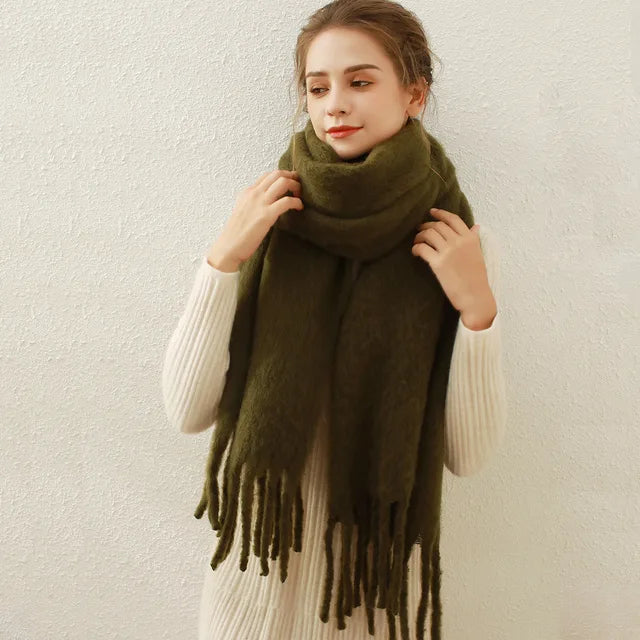 Women's Solid Winter Wrap Scarf