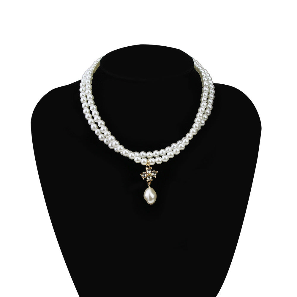Women's Double-Strand Pearl Necklace