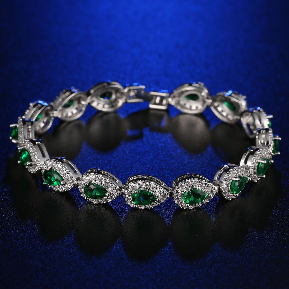 Women's Teardrop Crystal Bracelet