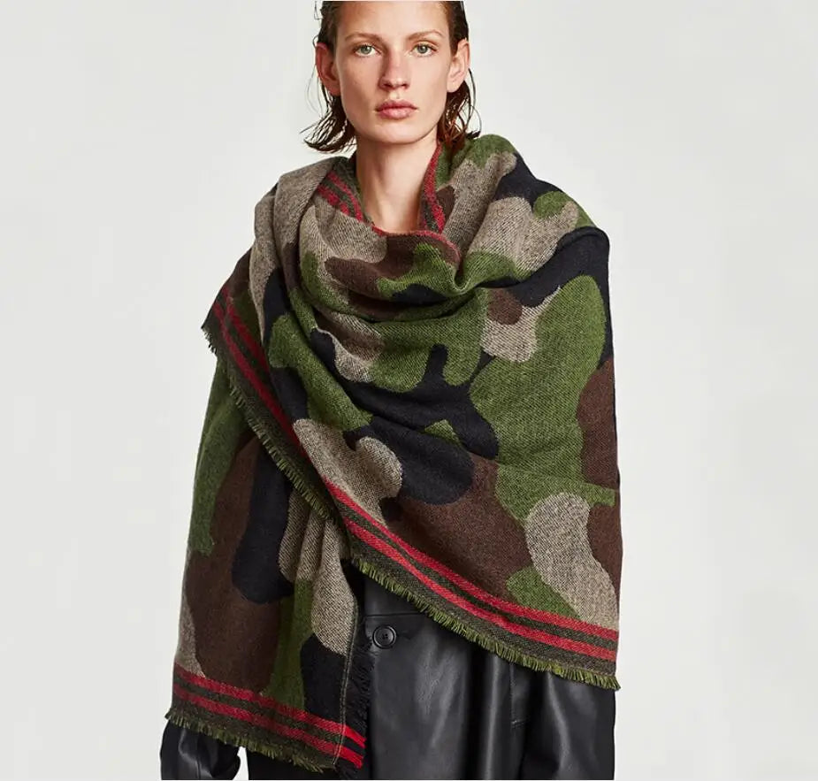 Women's Leopard Print Winter Scarf