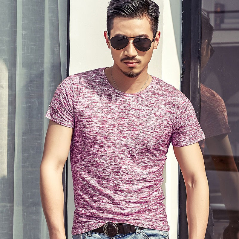 Men's Heathered T-Shirt - Short & Long Sleeve