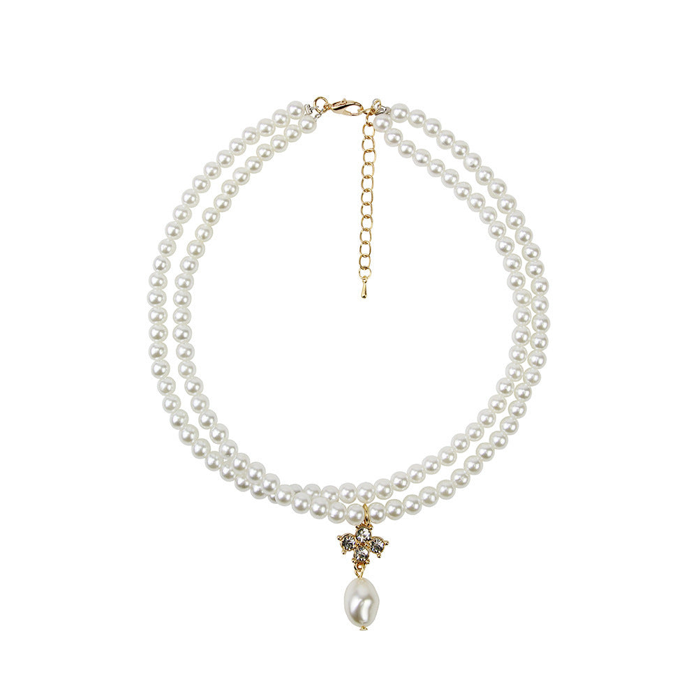 Women's Double-Strand Pearl Necklace