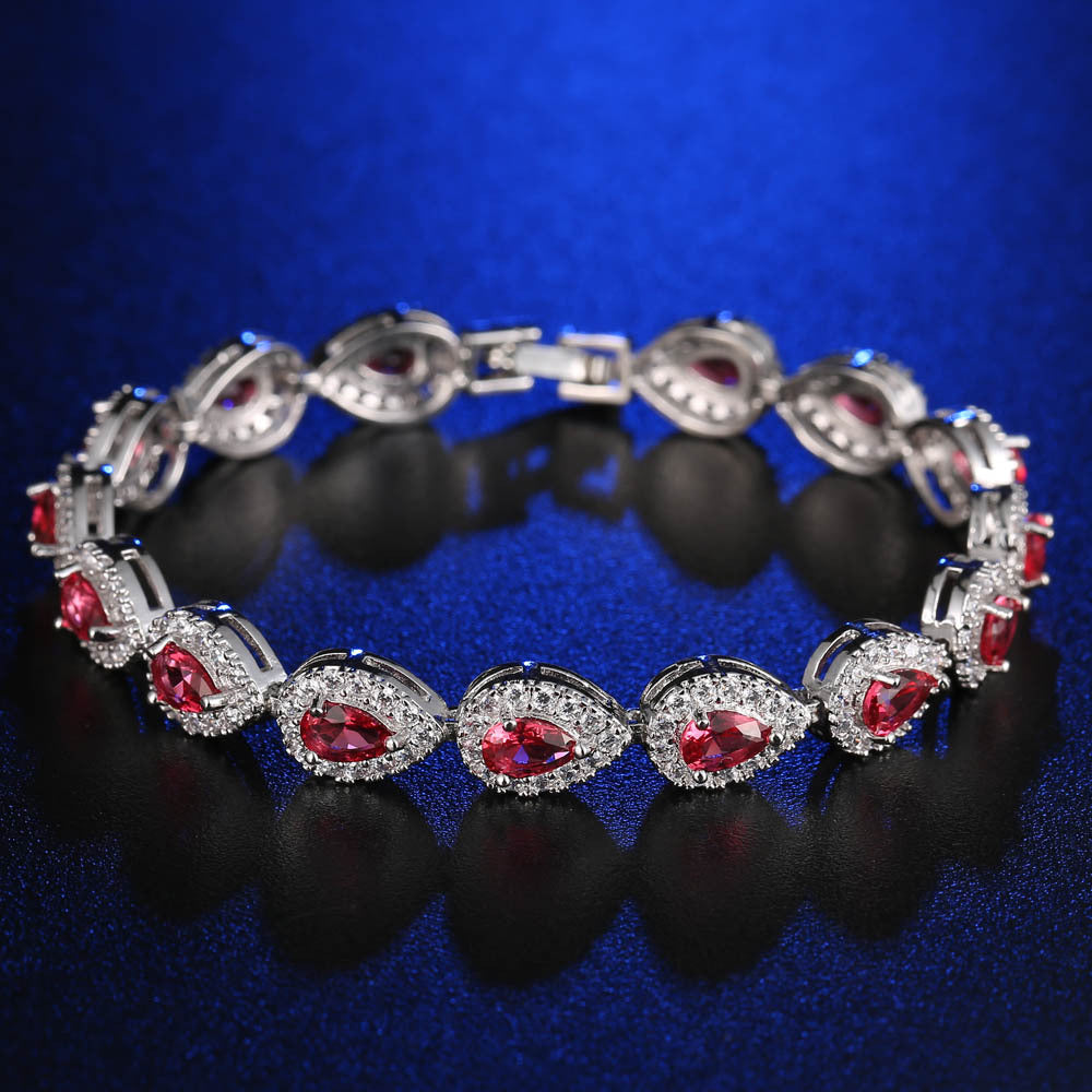 Women's Teardrop Crystal Bracelet
