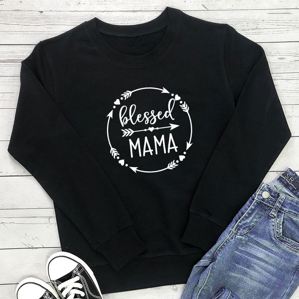 Women's Mama Love Print Sweatshirt