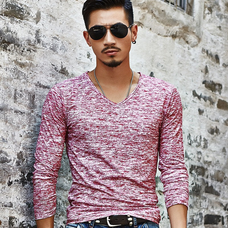 Men's Heathered T-Shirt - Short & Long Sleeve