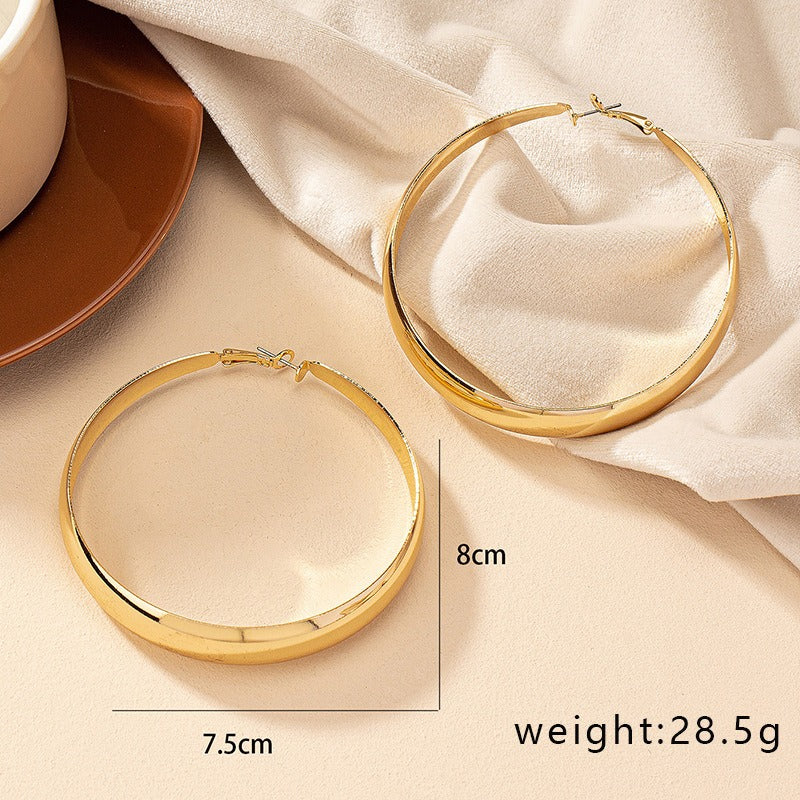 Women's Large Gold Hoop Earrings