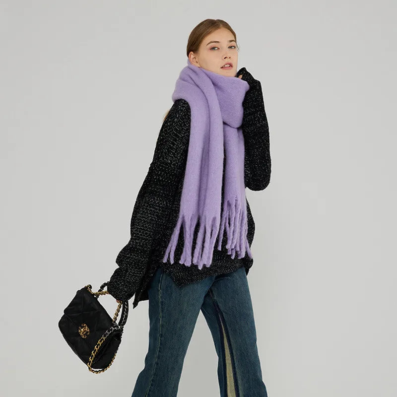 Women's Solid Winter Wrap Scarf