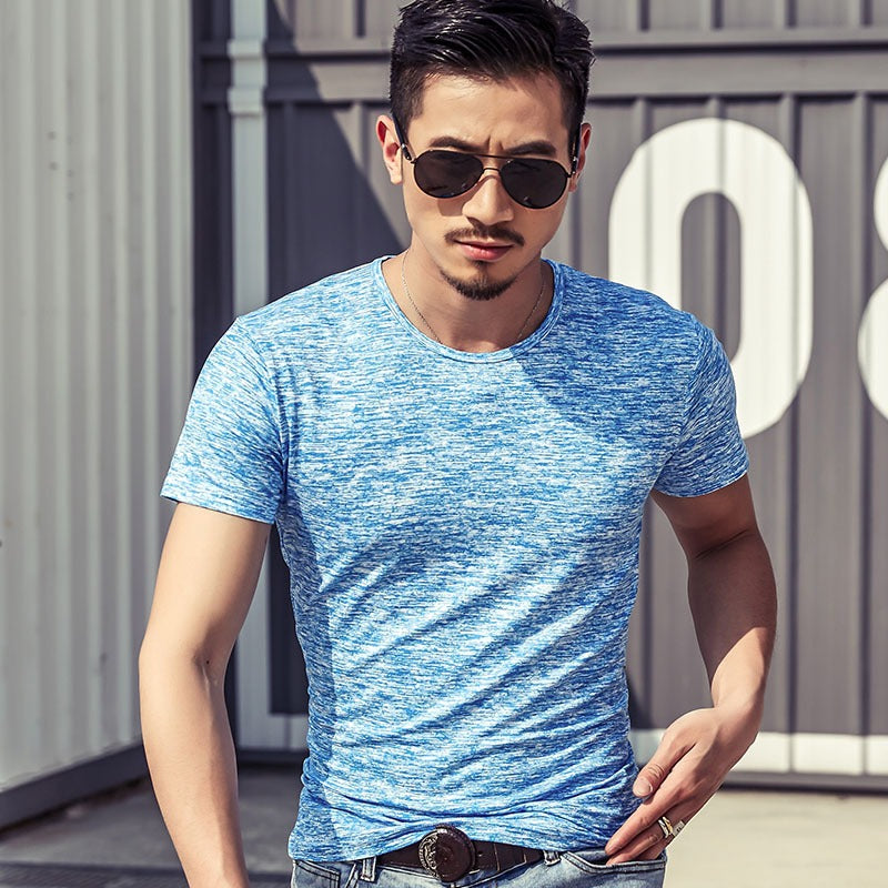 Men's Heathered T-Shirt - Short & Long Sleeve
