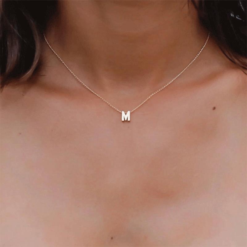 Women's Initial Letter Necklace