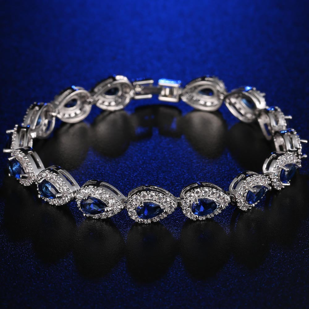 Women's Teardrop Crystal Bracelet