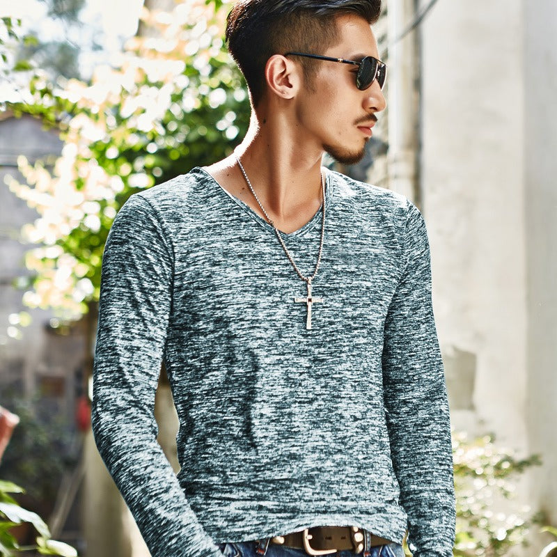 Men's Heathered T-Shirt - Short & Long Sleeve