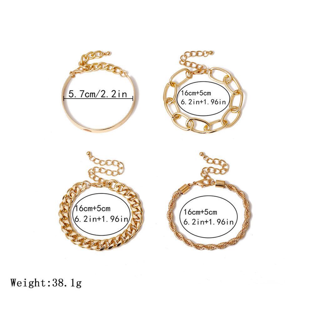 Women's Bracelet Stack Set - 4 Pieces