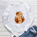 Women's Coffee Cup Print Sweatshirt