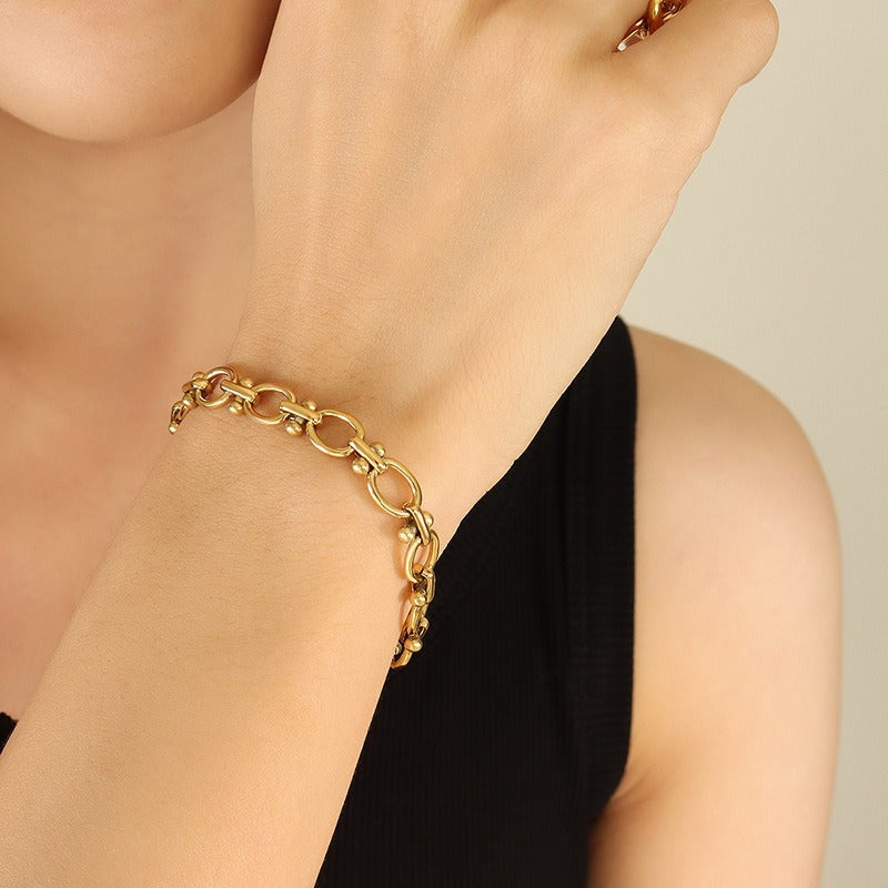 Women's Stainless Steel Link Chain Bracelet