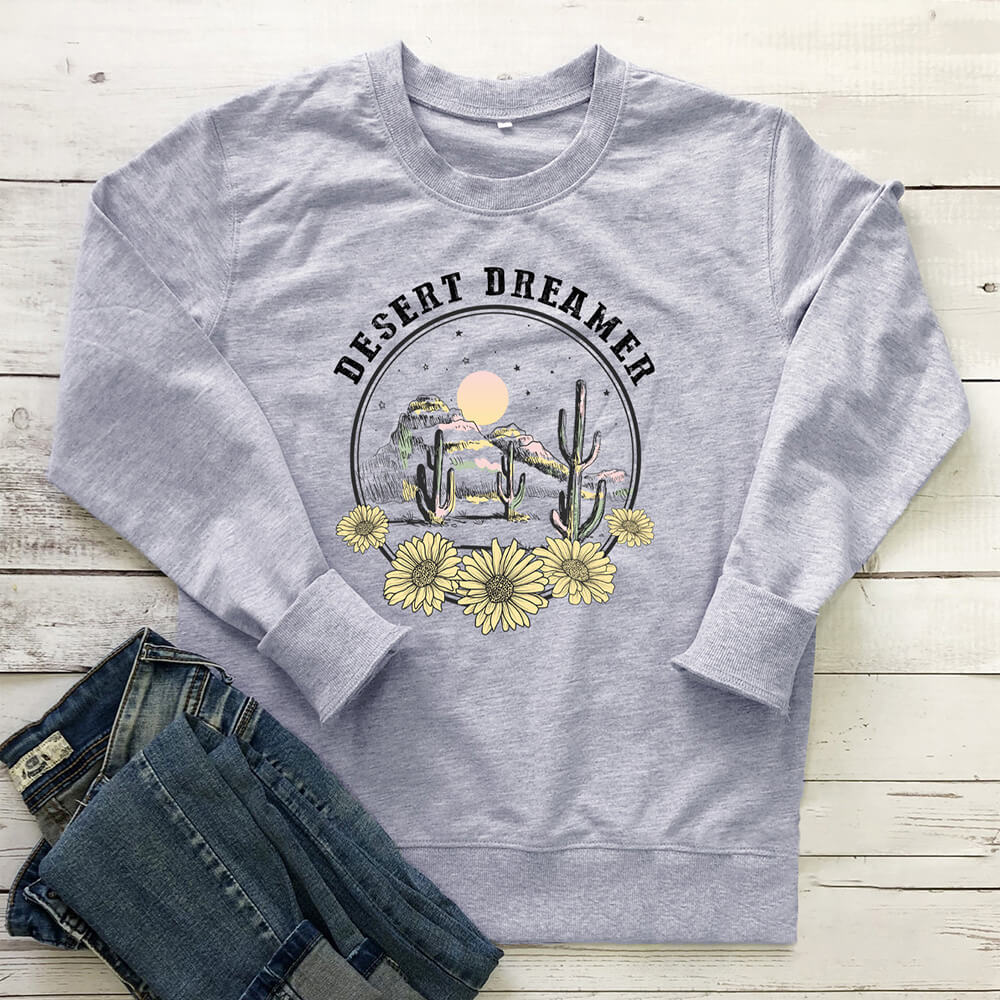 Women's Floral Print Sweatshirt