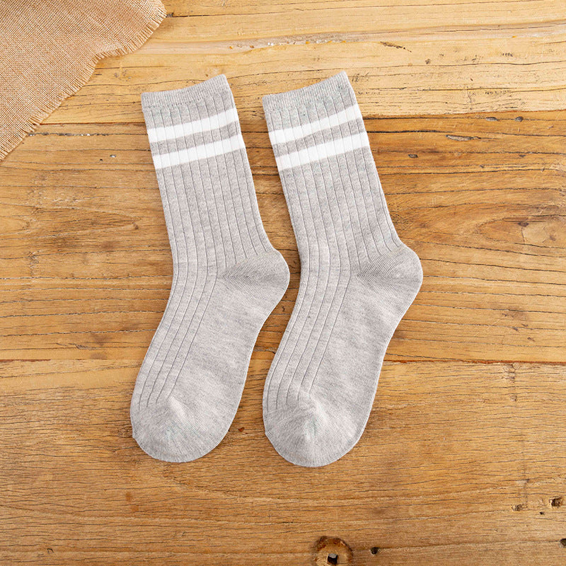 Women's Retro Striped Crew Socks