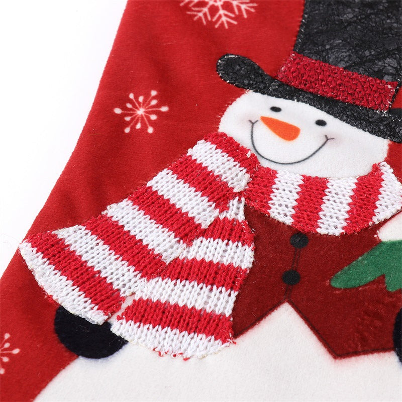 Velvet Christmas Stocking Gift Bag