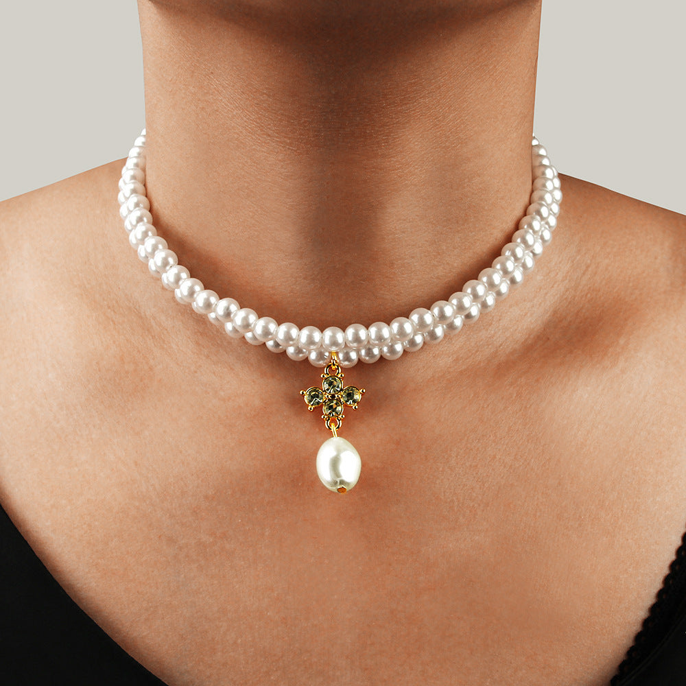Women's Double-Strand Pearl Necklace