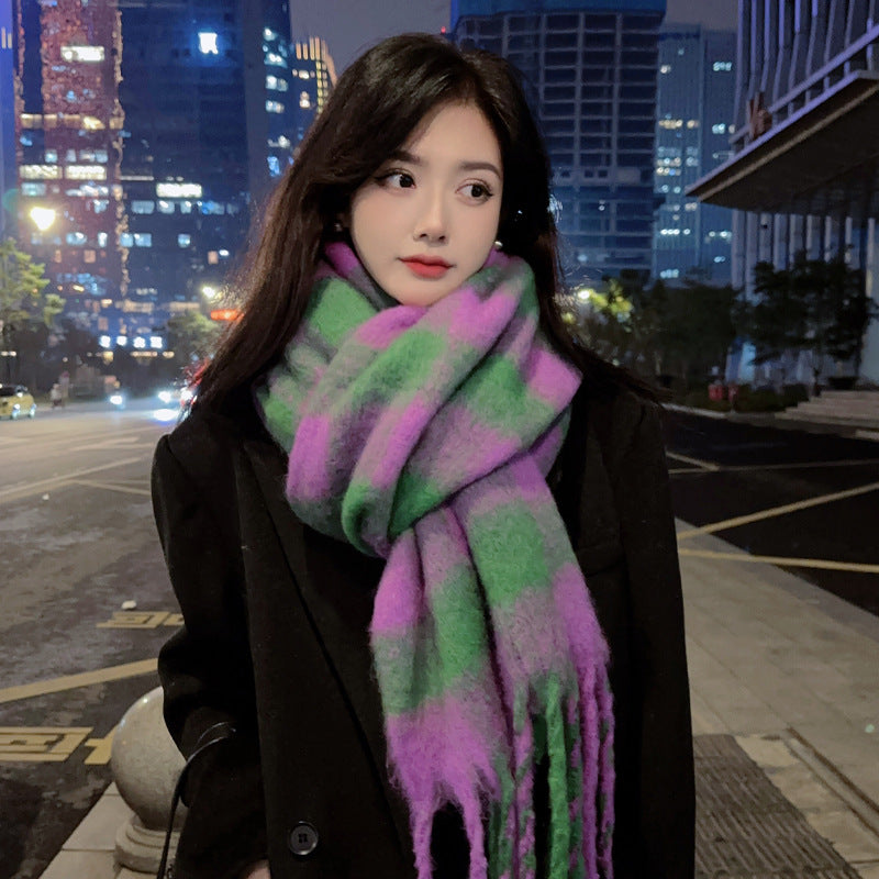 Women's Plaid Pashmina Shawl