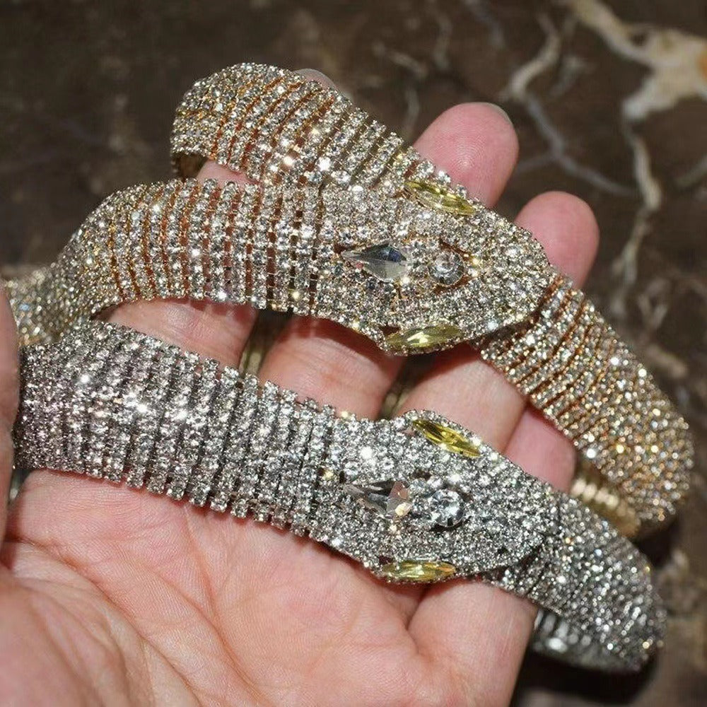 Women's Crystal Snake Necklace