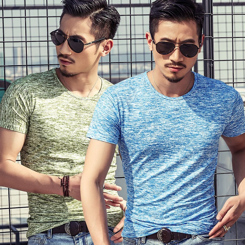 Men's Heathered T-Shirt - Short & Long Sleeve