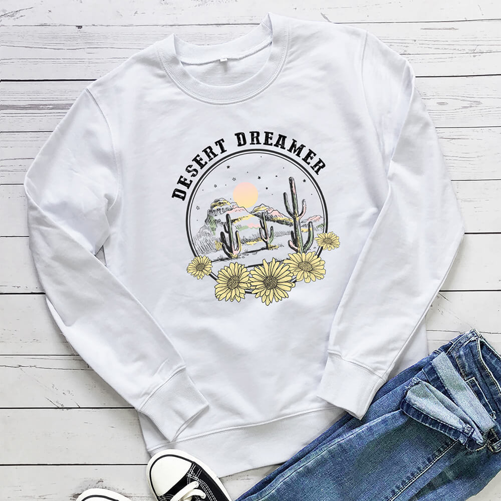Women's Floral Print Sweatshirt