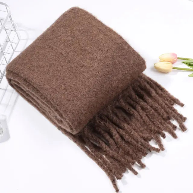Women's Solid Winter Wrap Scarf