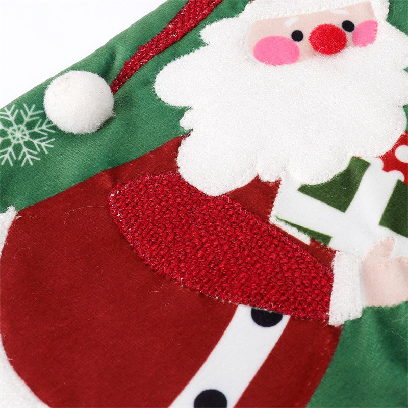 Velvet Christmas Stocking Gift Bag