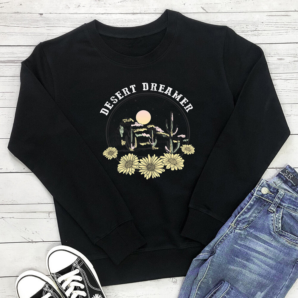 Women's Floral Print Sweatshirt
