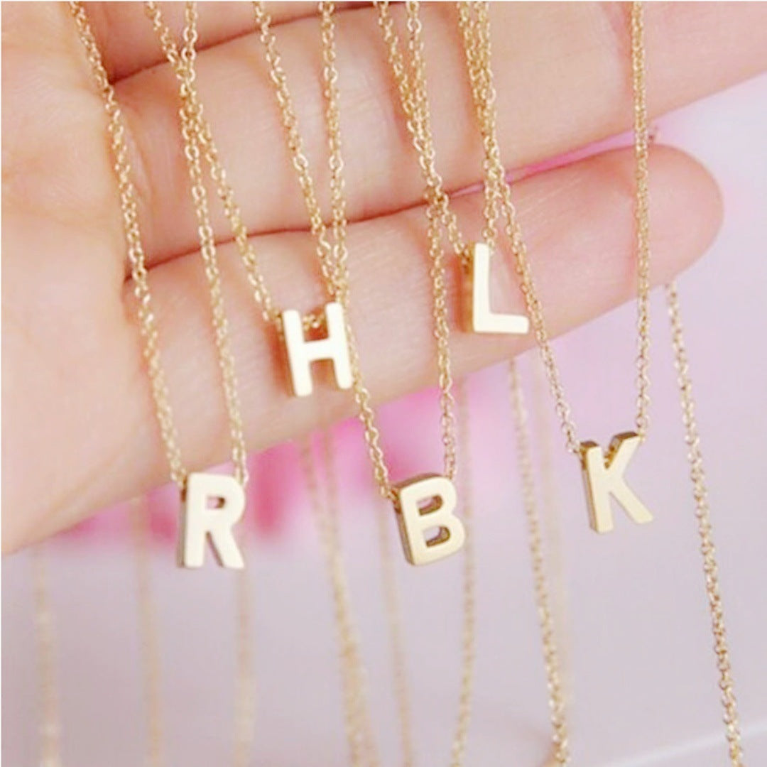 Women's Initial Letter Necklace