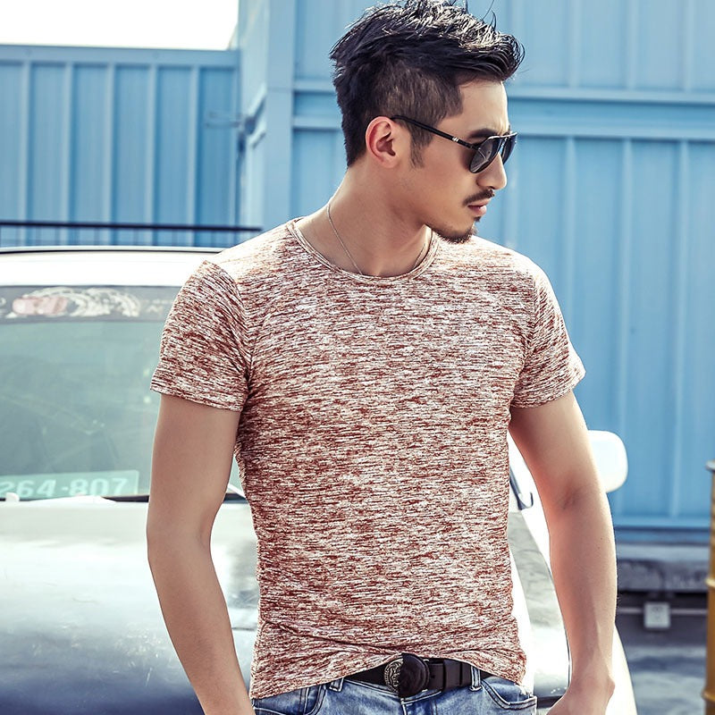 Men's Heathered T-Shirt - Short & Long Sleeve