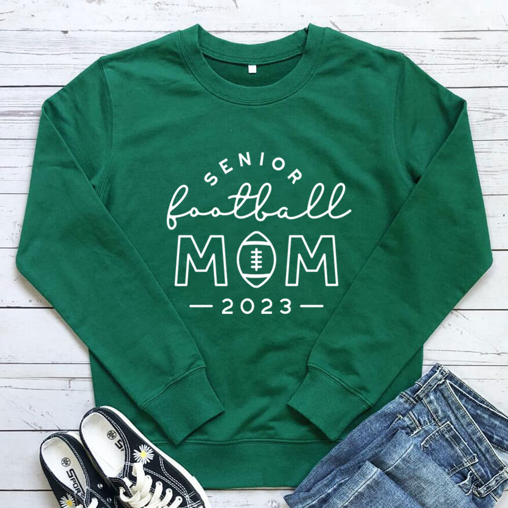 Women's Football Mom Print Sweatshirt