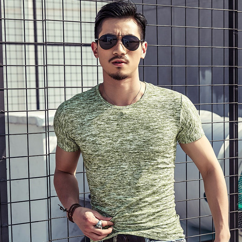 Men's Heathered T-Shirt - Short & Long Sleeve