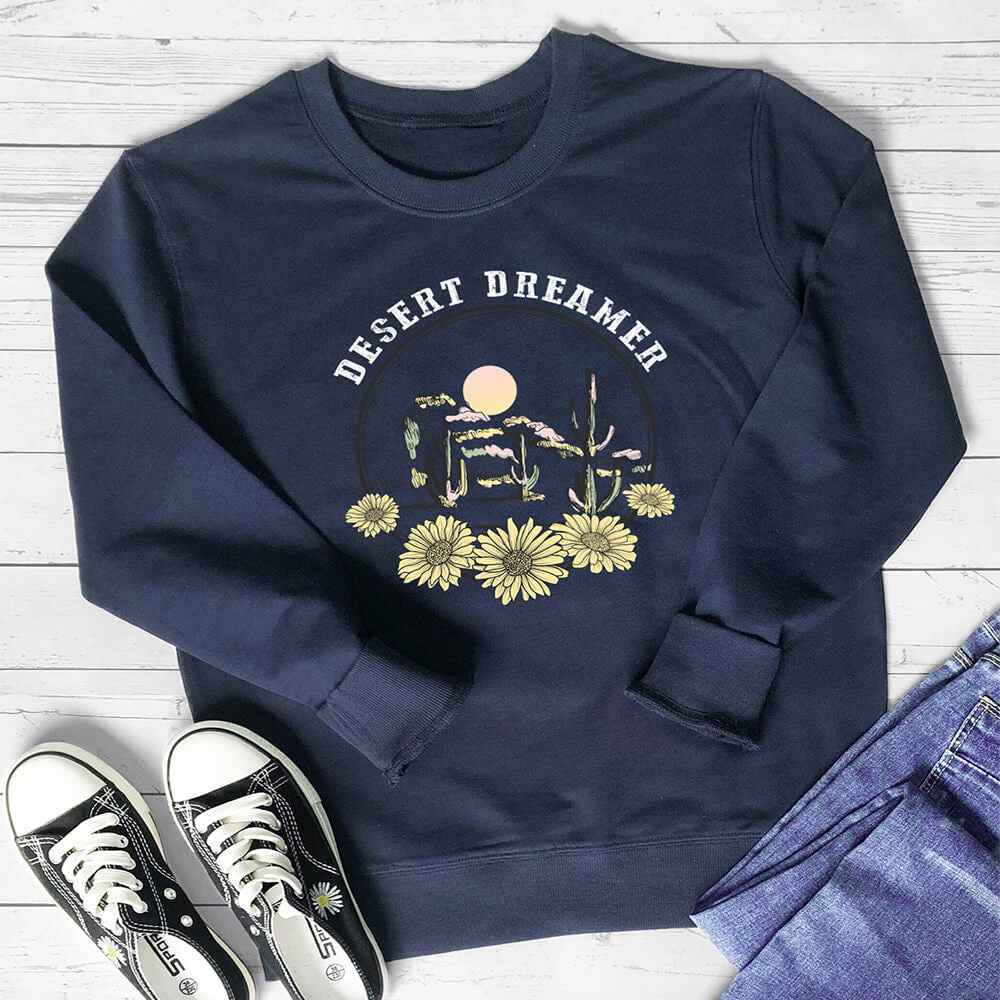 Women's Floral Print Sweatshirt