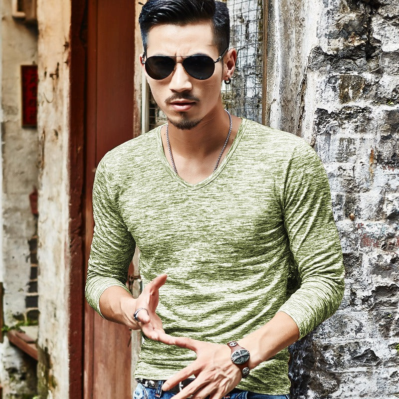 Men's Heathered T-Shirt - Short & Long Sleeve