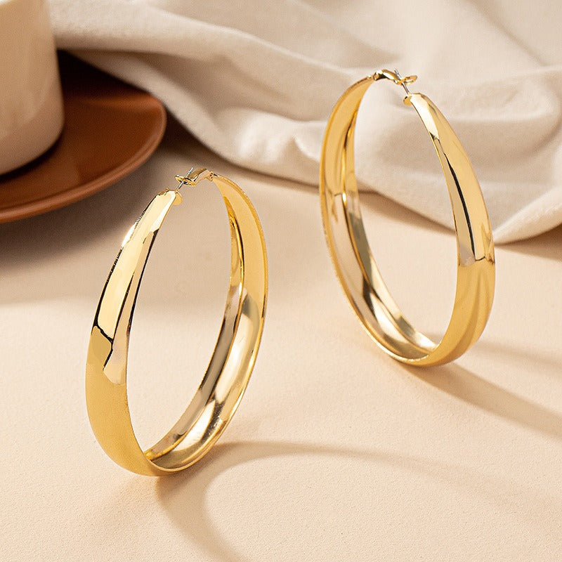 Women's Large Gold Hoop Earrings