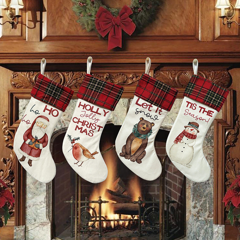 Christmas Fireplace Stocking