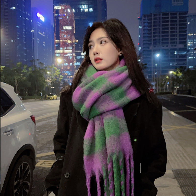Women's Plaid Pashmina Shawl