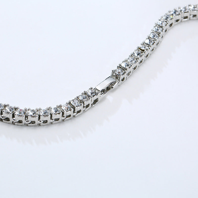 Crystal Tennis Chain Necklace